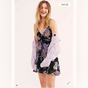 Free People Happy Hearts Mini Dress